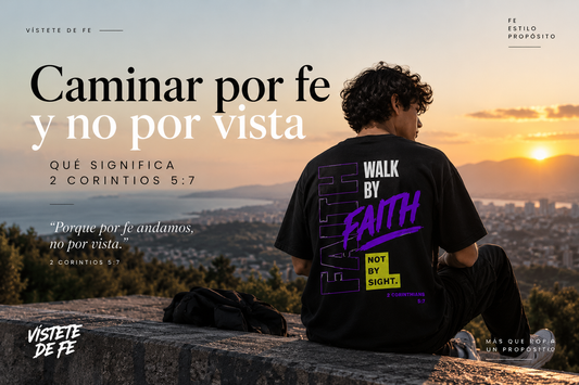 Caminar por fe y no por vista - 2 Corintios 5:7 | Vístete de Fe