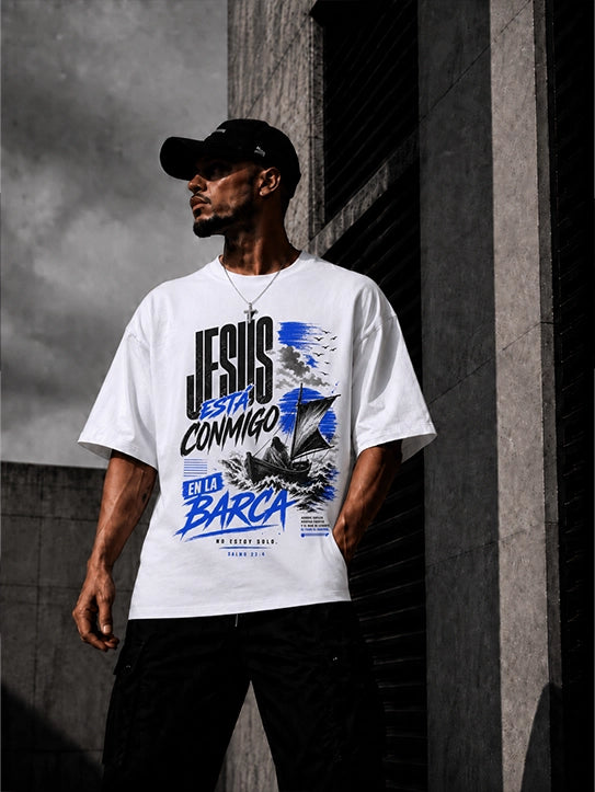 Camiseta cristiana Jesús en la barca de Vístete de Fe