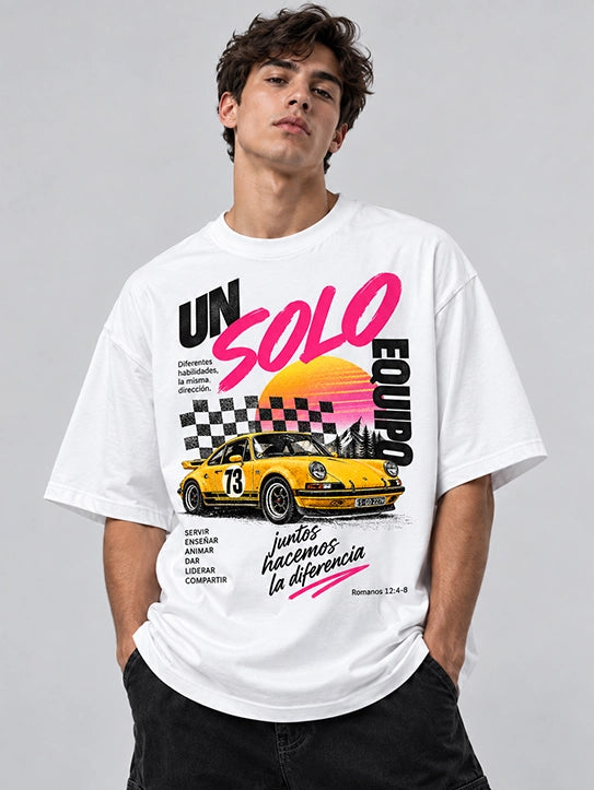 Camiseta cristiana Un Solo Equipo de Vístete de Fe